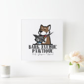 バークアベニューポーティク スクエア壁時計 (ホーム)