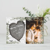 バークウッド素朴ハートユーカリプスグリーナリーホリデイ シーズンカード (スタンド正面)