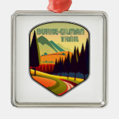 バークギルマンのトレイルの色 メタルオーナメント (正面)