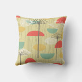 バーククロス抽象芸術花 クッション (裏面)