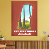 バークシャレスの地図 キャンバスプリント (インサイチュ (リビング))