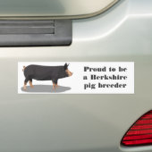 バークシャーのブタの繁殖動物があること誇りを持ったなバークシャー バンパーステッカー (車上)