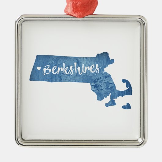 バークシャーズマサチューズウッドグレイン メタルオーナメント (正面)