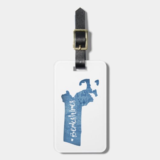 バークシャーズマサチューズウッドグレイン ラゲッジタグ (正面縦)