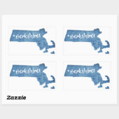 バークシャーズマサチューズウッドグレイン 長方形シール (シート)