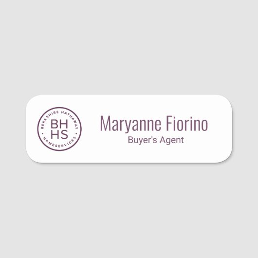 バークシャーハサウェイ名タグ 名札 (正面)