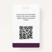 バークシャーハサウェイIDカードバッジ バッジ (裏面)