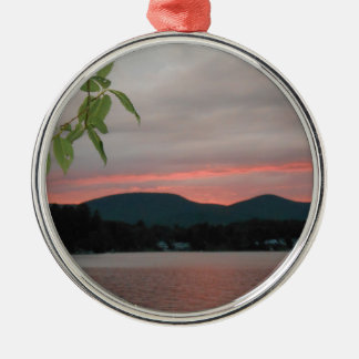 バークシャー山のDSCN5689.JPGの日没 メタルオーナメント