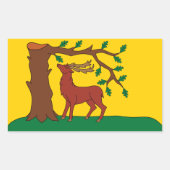 バークシャー州の旧市旗 長方形シール (正面)