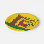 バークシャー州の歴史的な郡の紙プレート ペーパープレート (アングル)