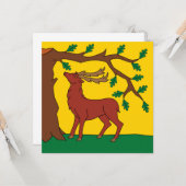 バークシャー州旗（英国） カード (正面/裏面インサイチュ)