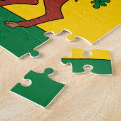 バークシャー州旗（英国） ジグソーパズル (側面)