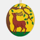 バークシャー州旗(英国) セラミックオーナメント (左)