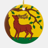 バークシャー州旗(英国) セラミックオーナメント (裏面)