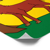 バークシャー州旗（英国） ポスター (角)