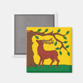 バークシャー州旗（英国） マグネット (正面/裏面)