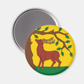 バークシャー州旗（英国） マグネット (正面/裏面)