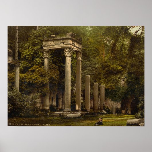 バークシャー・ヴァージニア・ウォーターの遺跡 ポスター (正面)