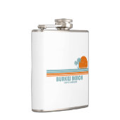 バークスのビーチ サウスカロライナ州 夕日 ヤシの木 フラスク (右)