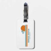 バークスビーチサウスカロライナSun Palm Trees ラゲッジタグ (裏面縦)