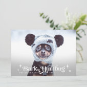 バークフマグおもしろい犬クリスマス シーズンカード (スタンド正面)