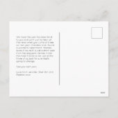 バークフンバグかわいいモダンカスタムフォトホリデーポスト シーズンポストカード (裏面)