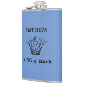 バークブルーおもしろいの王 フラスク (左)