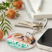 バークボスペットドッグフォトモダンクールシンプル キーホルダー (正面右)