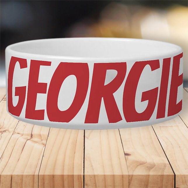 バークボスペットドッグモダンクールシンプルおもしろい ボウル (クリエイターアップロード済み)