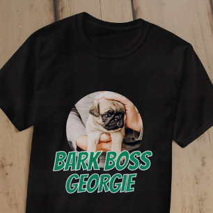 バークボスペットドッグモダンフォトシンプルクール Tシャツ