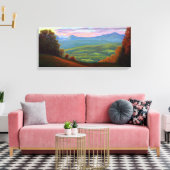 バークマウンテンからのウィロウバイ湖 キャンバスプリント (インサイチュ (リビング))