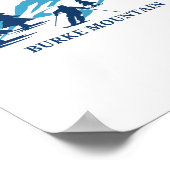 バークマウンテンバーモントスキースノーボード ポスター (角)