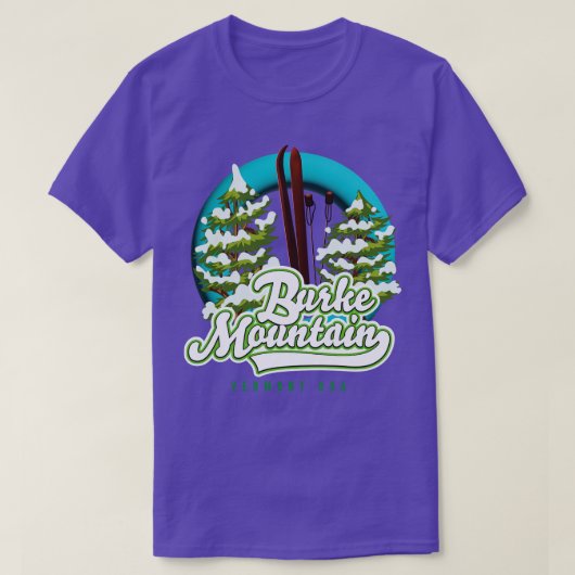 バークマウンテンバーモントusスキー tシャツ (デザイン正面)