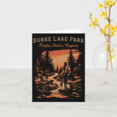 バークレイクパークフェアファックスステーションVirginia Hiking Tr カード (黄色い花)