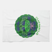 バークレイスコットランドタータンチェックケルトのアザミ キッチンタオル (横)