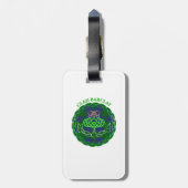 バークレイスコットランドタータンチェックケルトのアザミ ラゲッジタグ (裏面縦)