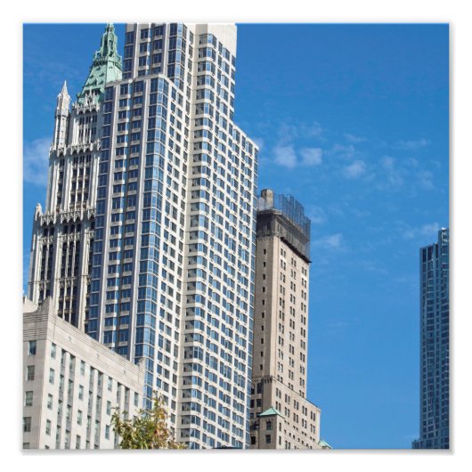 バークレイタワーマンハッタンニューヨークシティ フォトプリント            (正面)