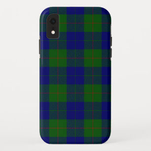 バークレイタータンチェックブルーグリーンプレイド iPhone XRケース