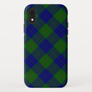 バークレイタータンチェックブルーグリーンプレイド iPhone XRケース