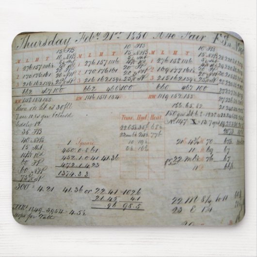 バークレイパーキンズ1850年のFStの丸太 マウスパッド (正面)