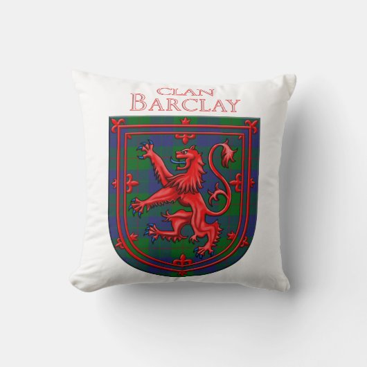 バークレイ狩りタータンチェックスコティッシュプレイド クッション (正面)