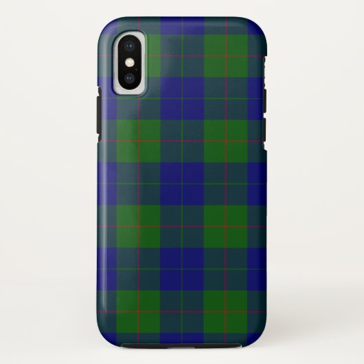 バークレイ タータン ブルー グリーン プリント Case-Mate iPhoneケース (裏面)