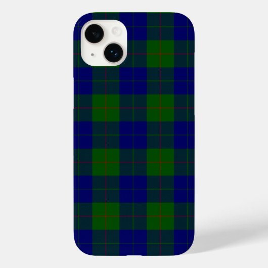 バークレイ タータン ブルー グリーン プリント Case-Mate iPhoneケース (裏面)