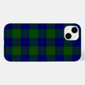 バークレイ タータン ブルー グリーン プリント Case-Mate iPhoneケース (裏面 (横))
