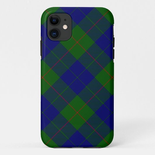バークレイ タータン ブルー グリーン プリント Case-Mate iPhoneケース (裏面)