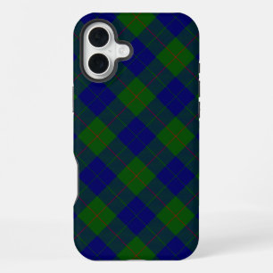 バークレイ タータン ブルー グリーン プリント iPhone 16 PLUSケース