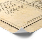 バークレーの地図 ポスター (角)