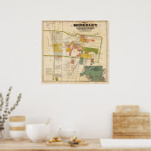 バークレーの地図 ポスター (キッチン)