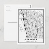 バークレー地図 ポストカード (正面/裏面)