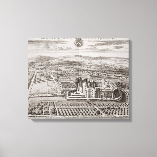 バークレー城、バークレー伯爵の座席(eng) キャンバスプリント (正面)